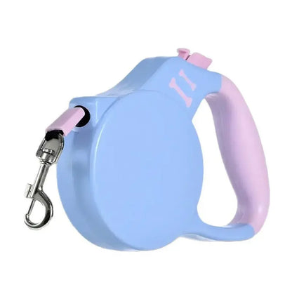 Pet Gift Set, Adjustable Long Dog Leash, One-Button Brake, Night Walk Friendly, Suitable for Medium Dogs and Cats, Linen Material
