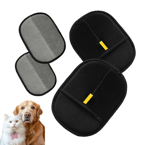 Pet Hair Remover Brushing Gloves – Remove Fur from Clothing, Furniture, Car Seats, Bedding & Upholstery Lint Hair Grooming Tool